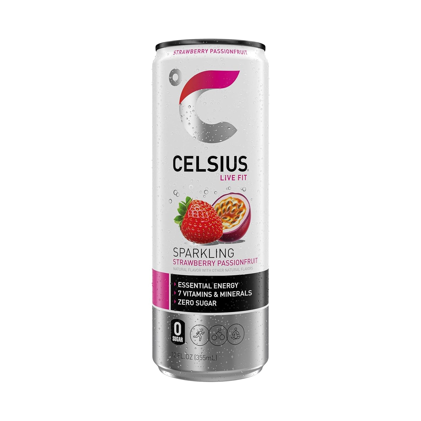 CELSIUS Sparkling Orange, Sugar Free Energy Drink, 12 Fl Oz (Pack of 12)
