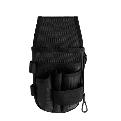 KENOBE 5-Pockets Tool Pouch, Black Tool Pouch Organization, Heavy-Duty Electrician Tool Pouches for Electrician, Carpenter, Construction, Technician, Side Belt Pouch, Small Electrician Holster