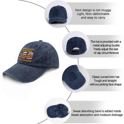 Funny Hat America Hats for Men Gifts for Dad Baseball Cap