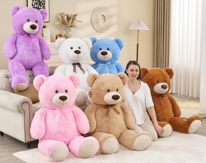 Toys Studio 47 Inch Big Teddy Bear Giant Stuffed Animal for Girls, 4 Feet Large Teddy Bear Baby Shower Party Decorations Kids Women Girlfriend Christmas Valentines Gifts, Light Brown