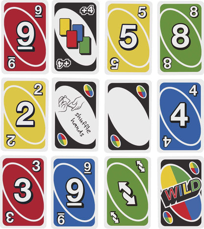 Mattel Games UNO Card Game for Kid, Adult & Family Nights & Parties, Travel & Vacations, Color Blind Accessible & Customizable Deck (Amazon Exclusive)