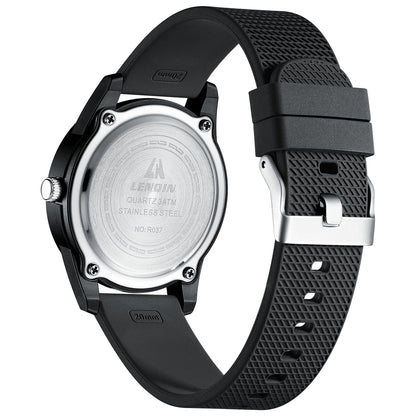 LN LENQIN Mens Watches Waterproof Stainless Steel Watch for Men Analog Quartz Fashion Business Designer Wristwatch