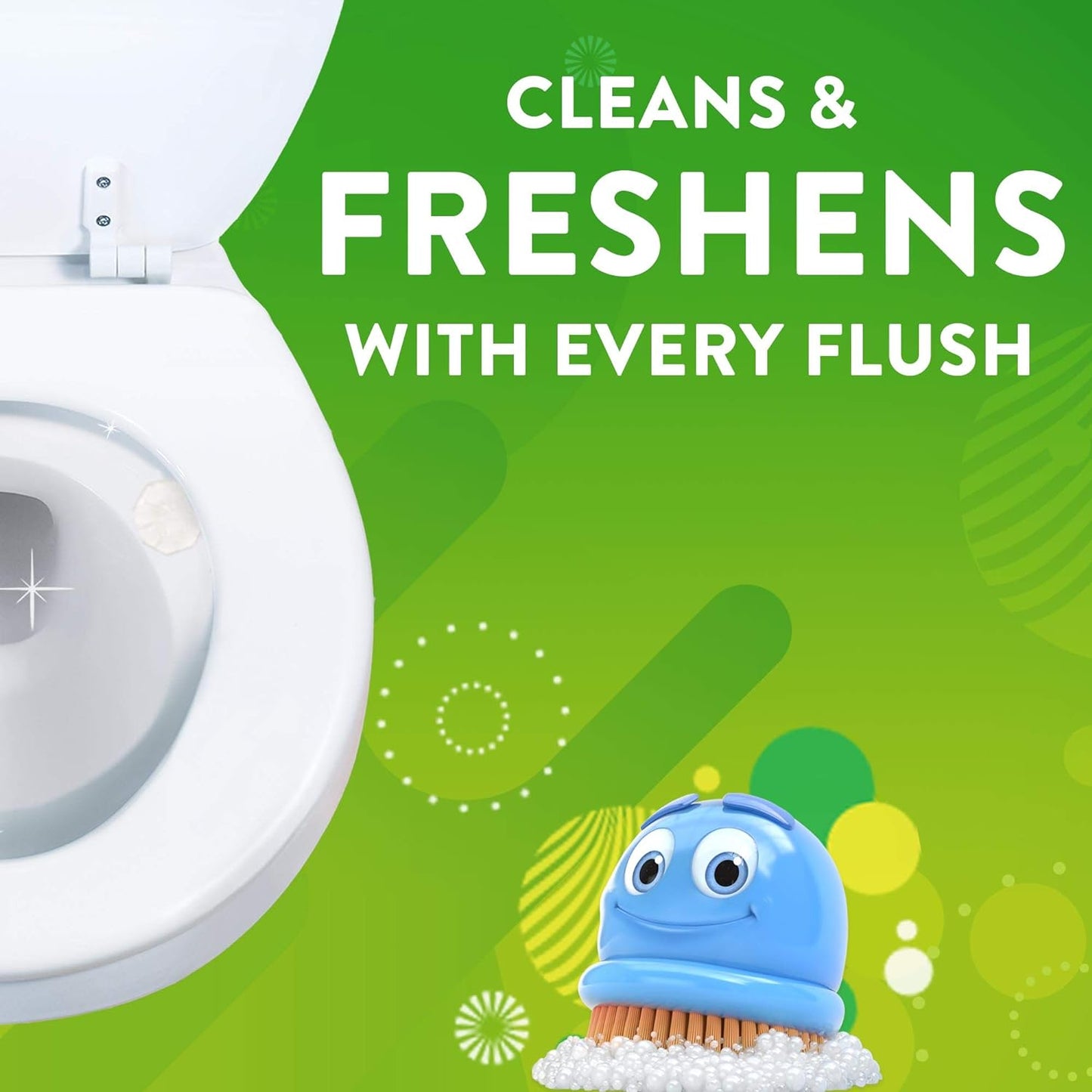 Scrubbing Bubbles Fresh Gel Toilet Bowl Cleaning Stamps, Helps Keep Toilet Clean and Helps Prevent Limescale & Rings, Lavender Scent, 1 Dispenser with 6 Fresh Gel Stamps (Pack of 2)