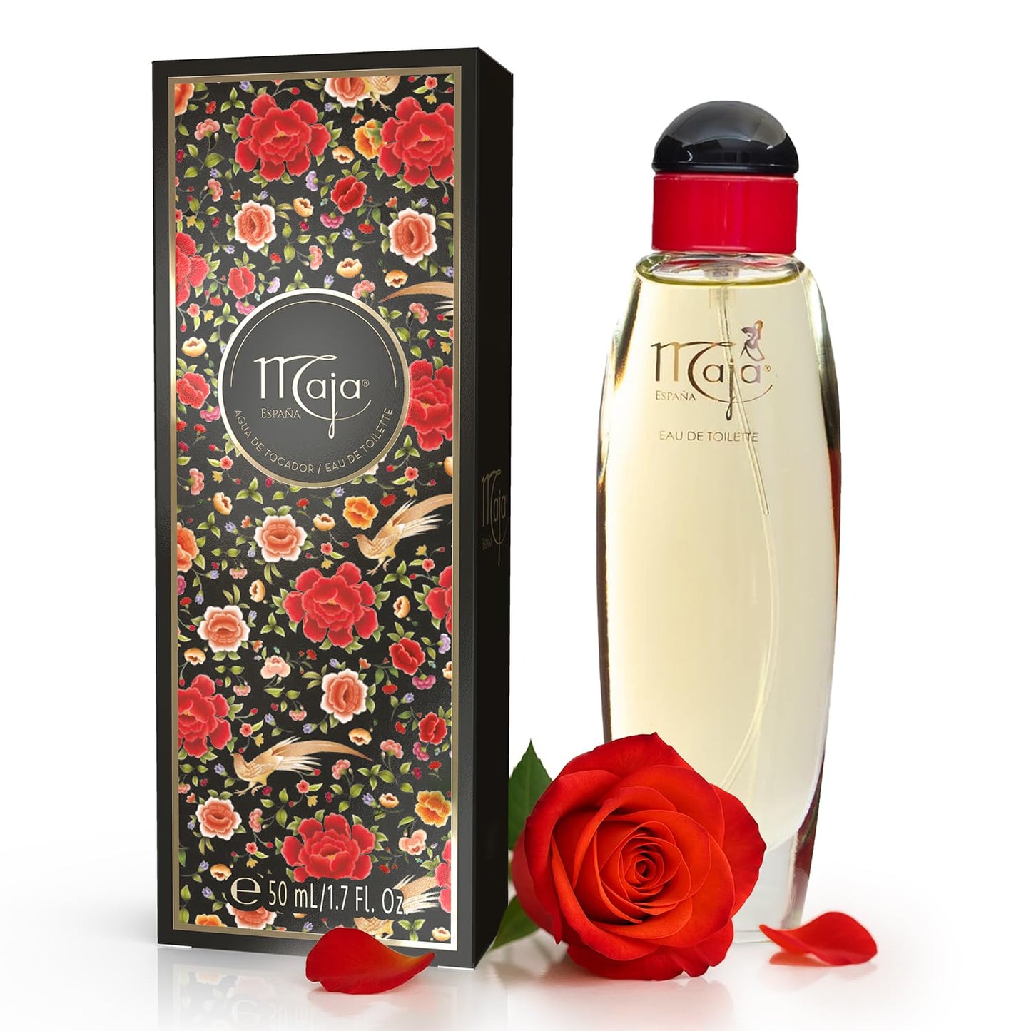 Maja Clásico Eau de Toilette, Sofisticada fragancia con toque ligero de especies y flores, Fragancia Exótica con Aroma Oriental, Eau de Toilette para la mujer, 50 ml, Botella con atomizador.