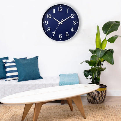 HZDHCLH Wall Clocks Battery Operated,Wall Clock Green,8 inch Wall Clock Silent Non Ticking Modern 3D Numbers for Kitchen Bedroom Living Room Office Classroom Decor