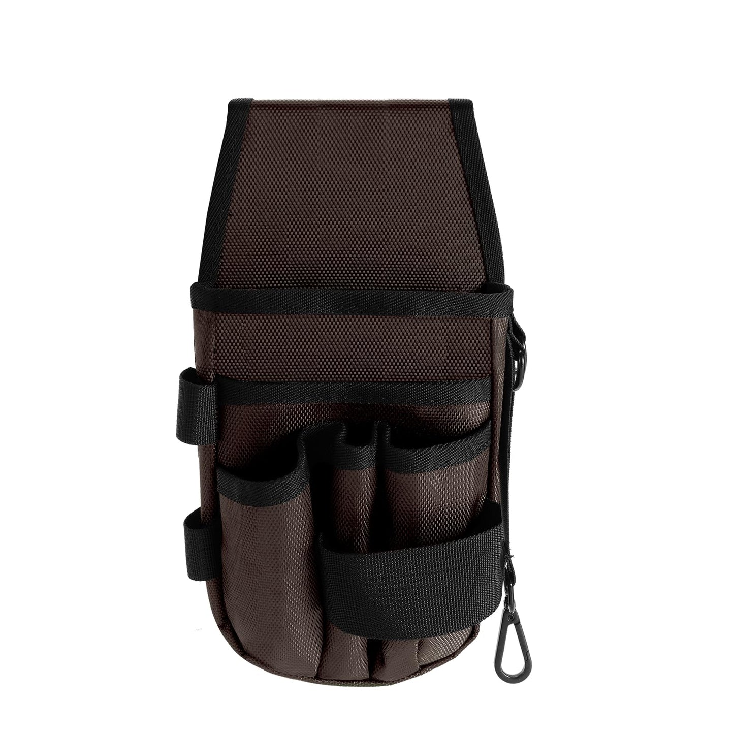 KENOBE 5-Pockets Tool Pouch, Black Tool Pouch Organization, Heavy-Duty Electrician Tool Pouches for Electrician, Carpenter, Construction, Technician, Side Belt Pouch, Small Electrician Holster