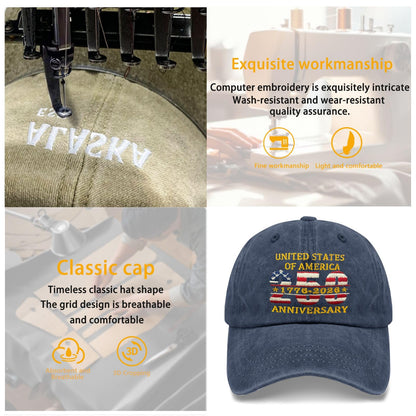 Funny Hat America Hats for Men Gifts for Dad Baseball Cap