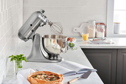 KitchenAid Artisan Series 5 Quart Tilt Head Stand Mixer with Pouring Shield KSM150PS, Almond Cream