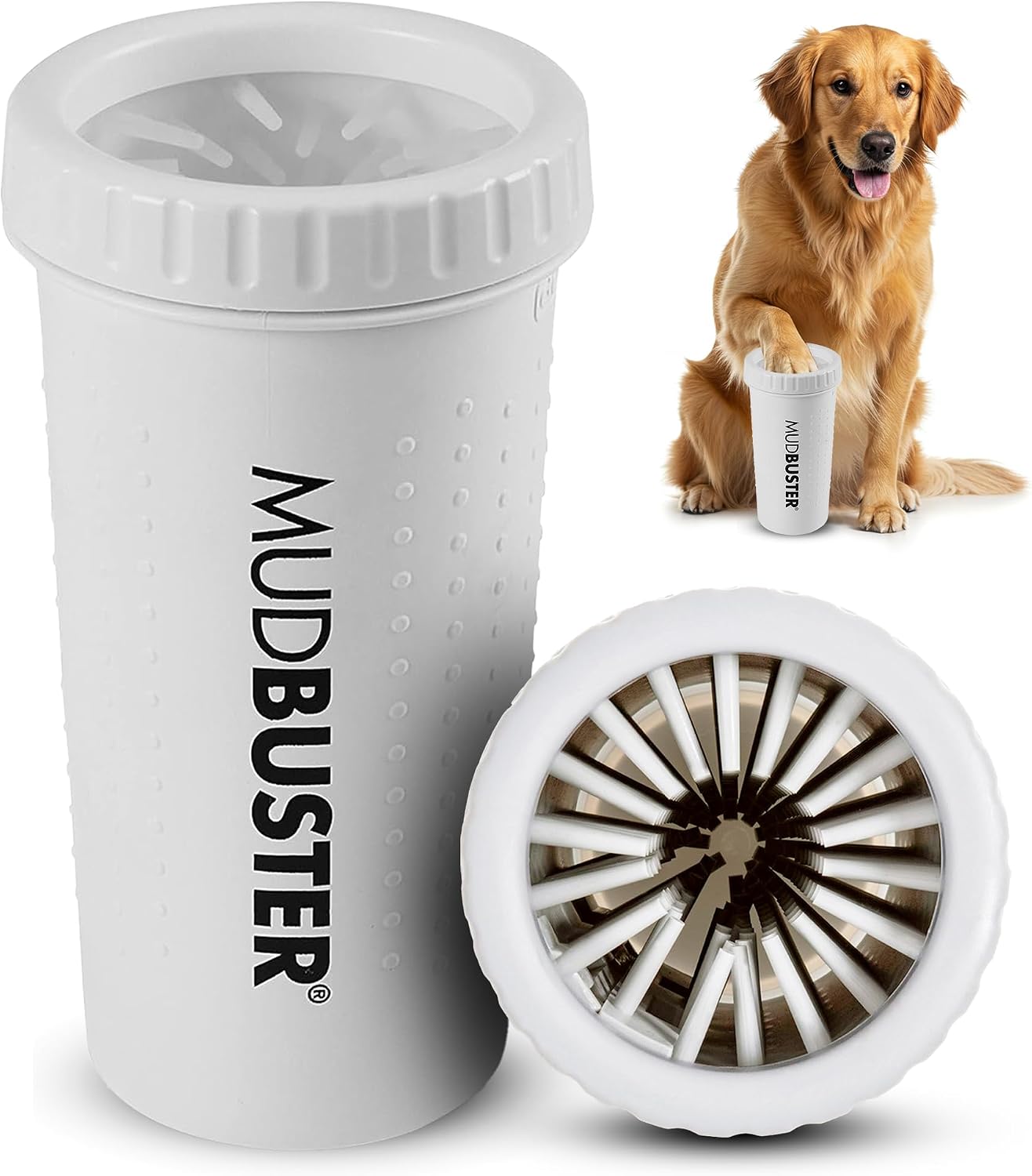 Dexas MudBuster Portable Dog Paw Cleaner - Premium Quality, Blue, Small Size for Pet Supplies and Accessories