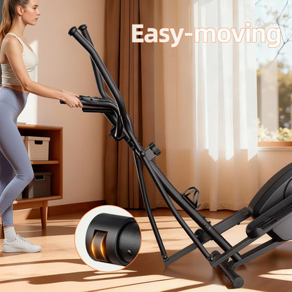 Elliptical Exercise Machine for Apartments and Homes,8 Levels of Magnetic Resistance,15.5-inch Stride Elliptical Machine, and Supports Users up to 400 pounds Elliptical Training Machines;