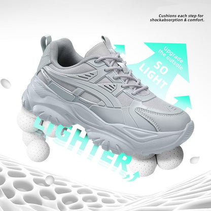 Women's Road Running Shoes Non Slip Ladies Walking Fashion Athletic Chunky Sneakers Work Gym Comfort Lightweight Mesh Soft Sole