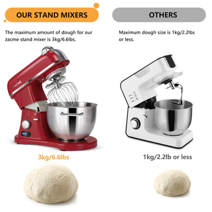 8.4QT Commercial Stand Mixer 800W with Aluminum Die Casting Meets the Standard of NSF/ANSI 8-2023, Mixers Kitchen Electric Stand Mixer with Stainless Steel 8L Bowl, Dough Hook, Whisk and Beater