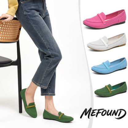 Women's Slip on Flats Shoes Runs Small Faux Suede Ballet Flats Fashion Business Casual Comfortable Flats Dressy Loafers for Women