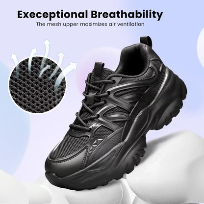 Women's Road Running Shoes Non Slip Ladies Walking Fashion Athletic Chunky Sneakers Work Gym Comfort Lightweight Mesh Soft Sole