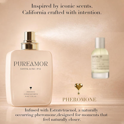 Pheromone Perfume for Women, Amber Noir Extrait de Parfum - Long Lasting Vanilla Amber Scent, 30% High Concentration, Full Size Fragrance Spray, 1.0 oz / 30 ml