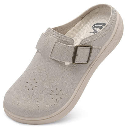 Spesoul Clogs for Women Wide Width Slip On Mules Slide On Potato Shoes Diabetic Slippers Closed Toe Zero Drop for Swollen Feet Summer Indoor Outdoor