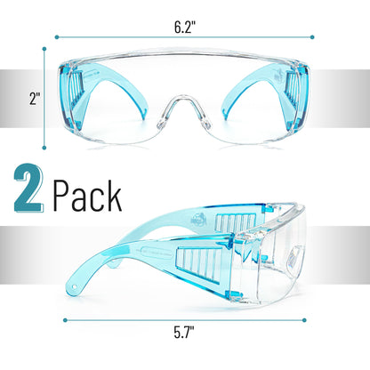 UNCO- Safety Goggles Over Glasses, Protective Goggles, Anti Fog, Work, Safety Glasses Over