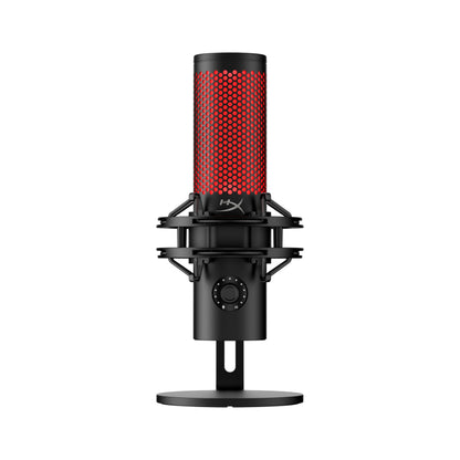 HyperX QuadCast 2 – USB Microphone for Gaming, Streaming and Podcasting, with On-Board Controls, LED Lighting, Removable Shock Mount, PC, Mac, PS5, PS4, USB-C - Black
