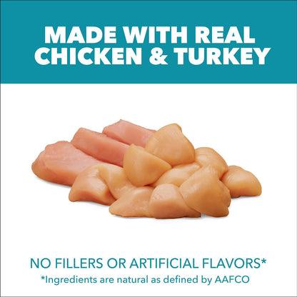 IAMS Proactive Health Indoor Dry Cat Food, Chicken & Turkey, 7 lb | Vet-recommended, Real Chicken #1 Ingredient, Proprietary Fiber Blend, Prebiotics for Healthy Digestion, Hairball Control