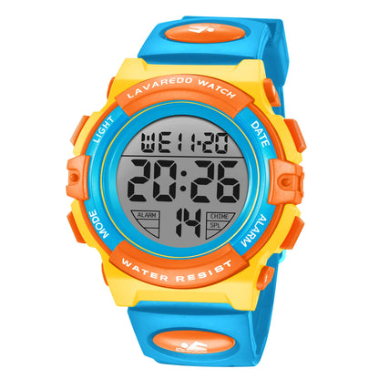 Kids Watch,Boys Watch for 3-15 Year Old Boys,Digital Sport Outdoor Multifunctional Chronograph LED 50 M Waterproof Alarm Calendar Analog Watch for Children with Silicone Band,Kids Gift