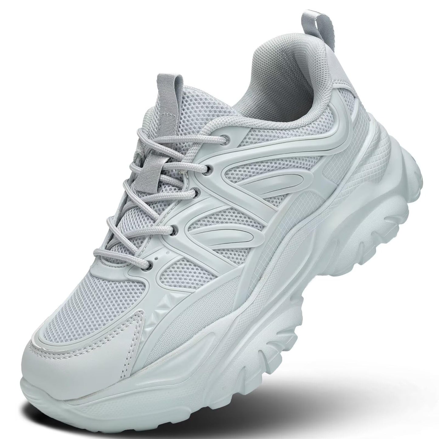 Women's Road Running Shoes Non Slip Ladies Walking Fashion Athletic Chunky Sneakers Work Gym Comfort Lightweight Mesh Soft Sole