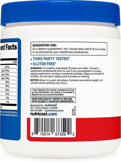 Nutricost EAA Powder 30 Servings (Fruit Punch) - Essential Amino Acids - Non-GMO, Gluten Free, Vegetarian Friendly (Pack of 2)