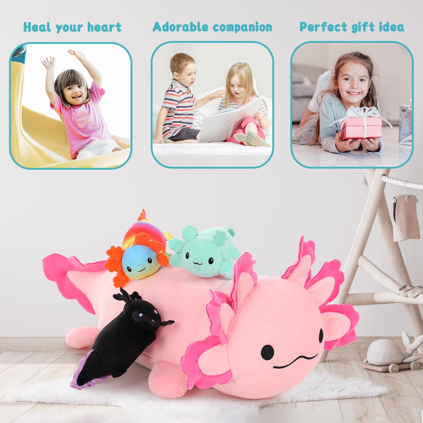 MaoGoLan 8Pcs Chicken Stuffed Animals, Stuffed Hen Plush Toys with Babies Chickens and Eggs, Nest House Plush Set, Cute and Soft Farm Stuffed Animals Gift for Kids