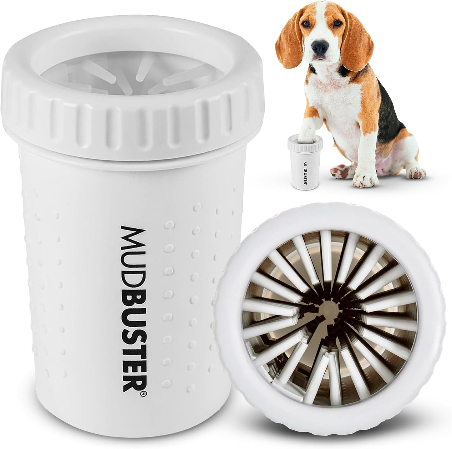 Dexas MudBuster Portable Dog Paw Cleaner - Premium Quality, Blue, Small Size for Pet Supplies and Accessories