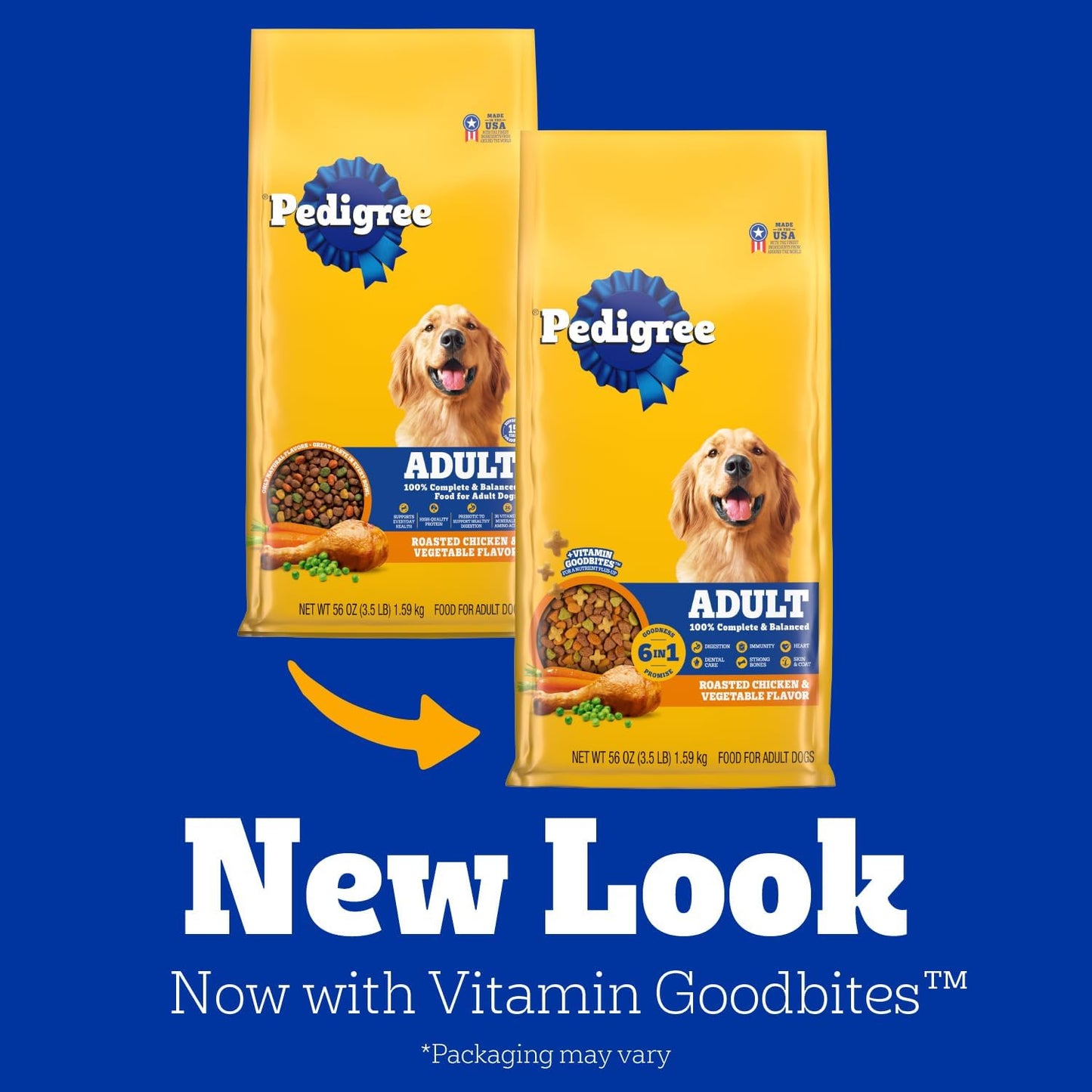 Pedigree Complete Nutrition Dry Dog Food, Steak & Vegetable, 18 lb