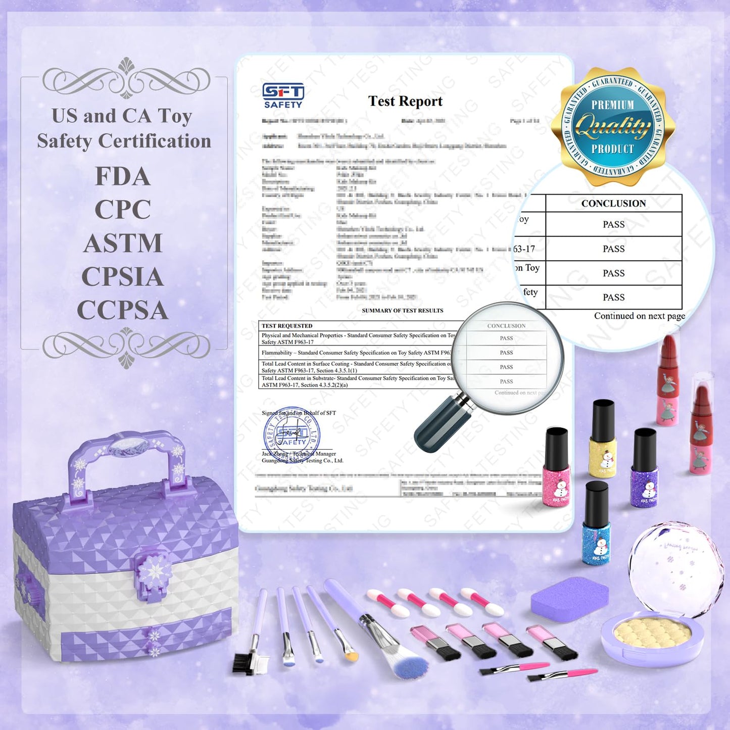 PERRYHOME Kids Makeup Set for Girl 56 Pcs Washable Real Cosmetic, Non-Toxic Frozen Toys Toddler Makeup Kit, 2026 New CPF Sustainable Materials Birthday Gift for 3 4 5 6 7 8 9 10 11 12 Year Old Girls