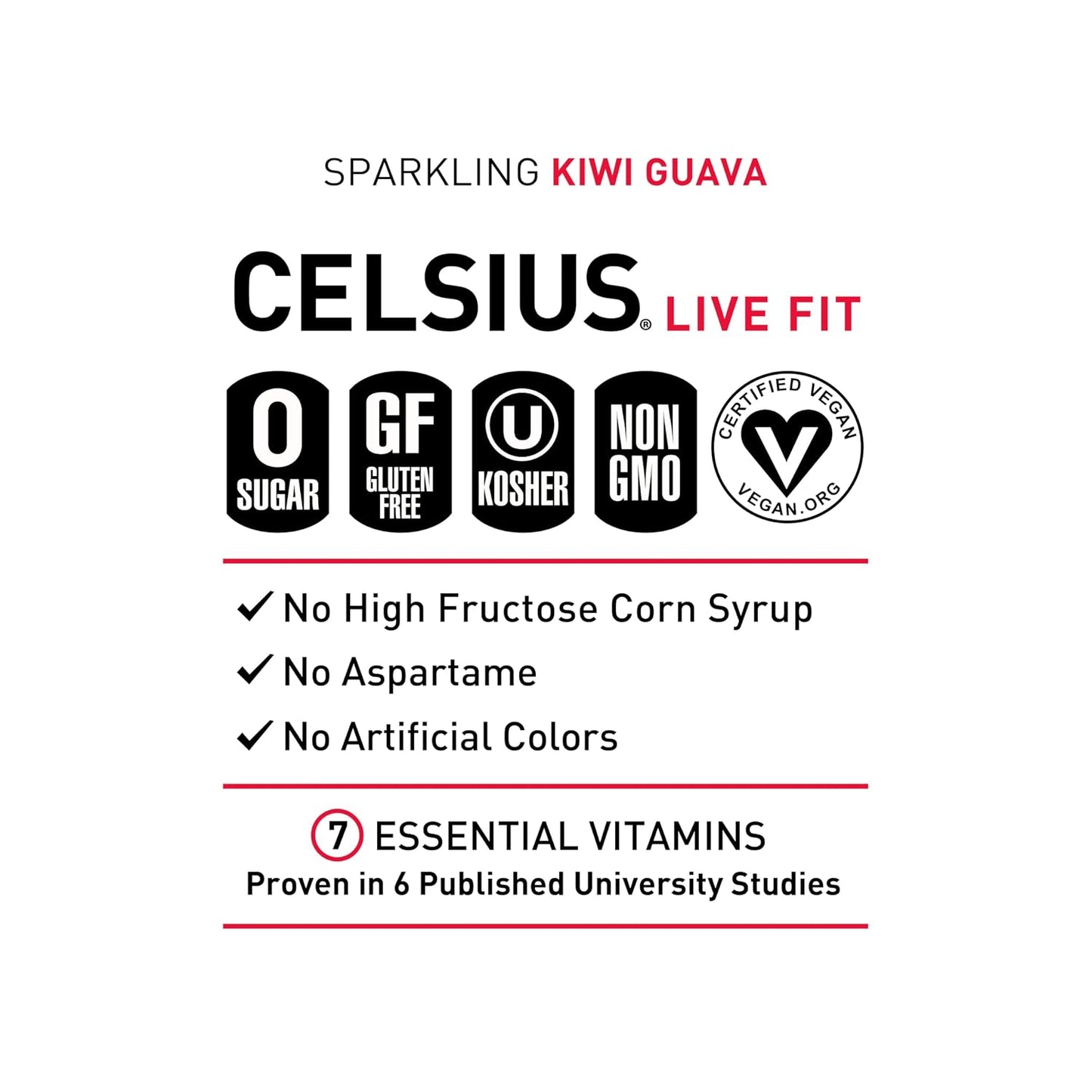 CELSIUS Sparkling Orange, Sugar Free Energy Drink, 12 Fl Oz (Pack of 12)