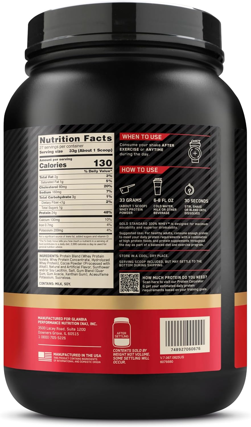 Optimum Nutrition Gold Standard 100% Whey Protein Powder, Extreme Milk Chocolate, 10 Pound (Packaging May Vary) (Pack of 2)