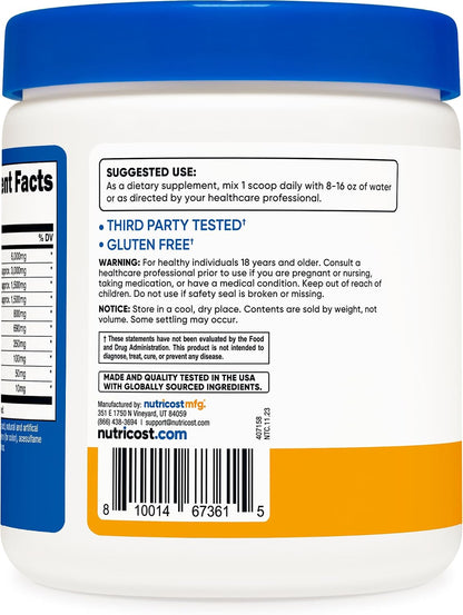 Nutricost EAA Powder 30 Servings (Fruit Punch) - Essential Amino Acids - Non-GMO, Gluten Free, Vegetarian Friendly (Pack of 2)