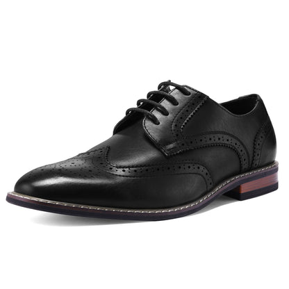Mens Dress Shoes Wingtip Formal Oxford Shoes for Business Wedding