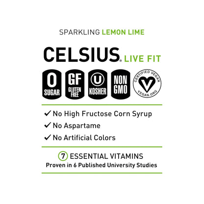 CELSIUS Sparkling Orange, Sugar Free Energy Drink, 12 Fl Oz (Pack of 12)