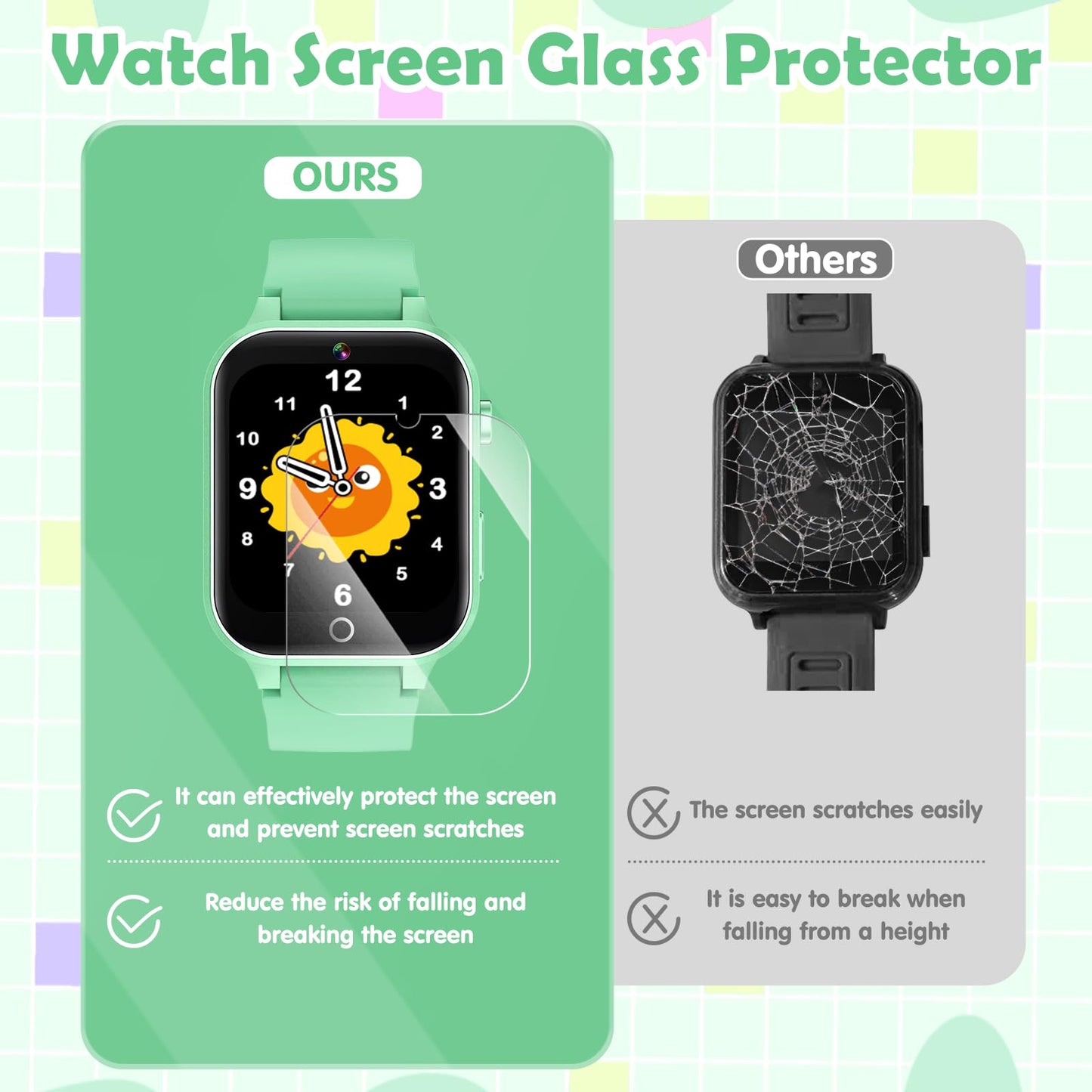 Luyiilo Smart Watch for Kids, with 26 Puzzle Games, Touch Screen, HD Camera, Alarm Clock, Toys for Ages 4-12 Years Old.Birthday Gift for Boys Girls (Blue)