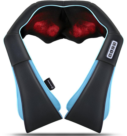 Mo Cuishle Women Men Gifts, Shiatsu Back Shoulder and Neck Massager with Heat, Electric Deep Tissue 4D Kneading Massage, Best Gifts for Mom Dad Wife Husband her Him, Christmas, Birthday (NOT Cordless)