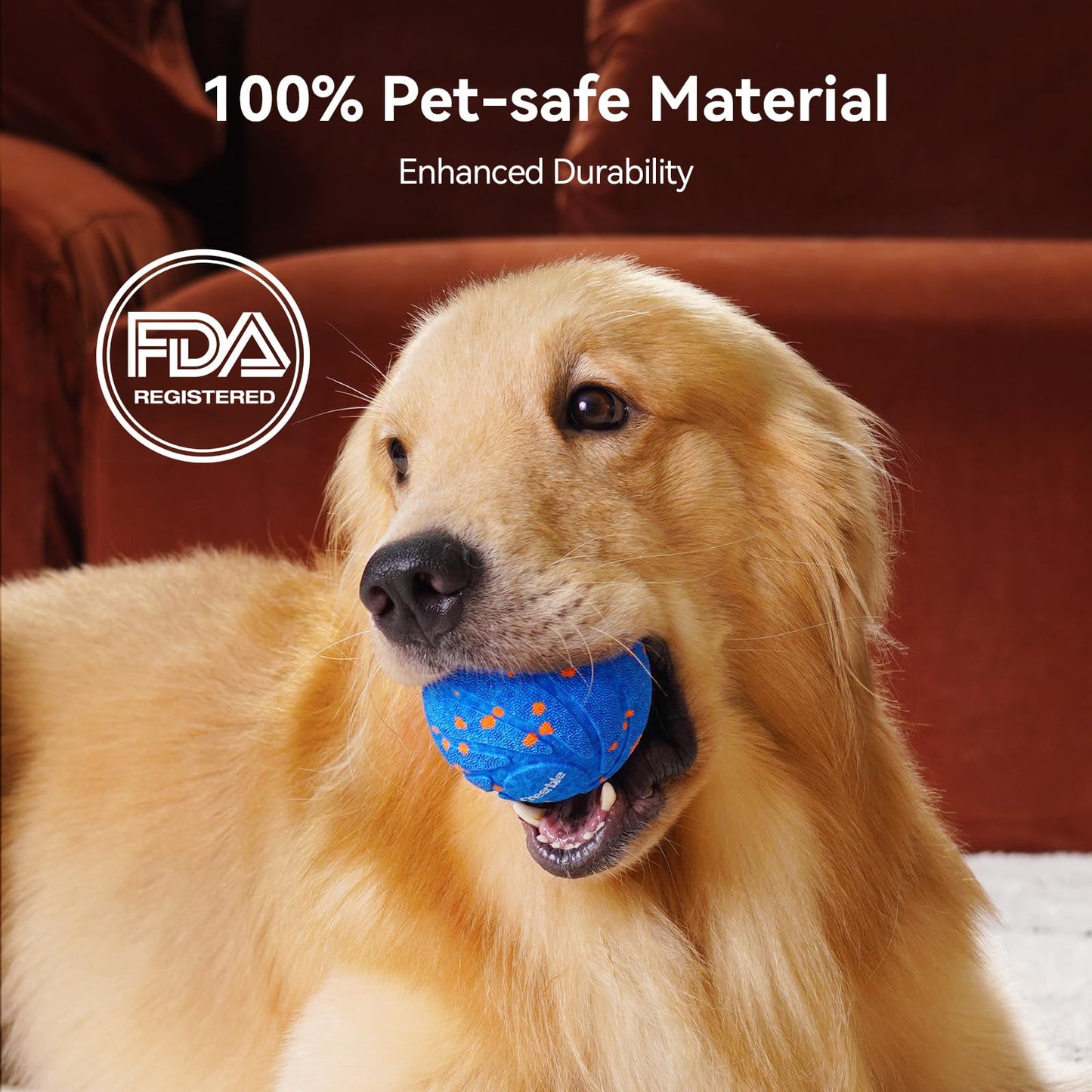 Cheerble Smart Interactive Dog Toy, Wicked Ball AIR, Automatic Moving, Bouncing, and Rotating, E-TPU Material, IPX7 Waterproof Rating, Active Rolling Ball for Puppy, Medium and Large Dogs
