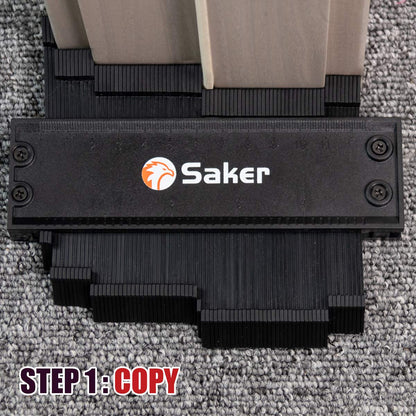 Saker Contour Gauge (10Inch) Profile Tool with Adjustable Lock,Gifts for Men Women Father Dad Boyfriend Husband-Precisely Copy Irregular Shape Duplicator-Cool Gadgets for Woodworking Tool Tracing