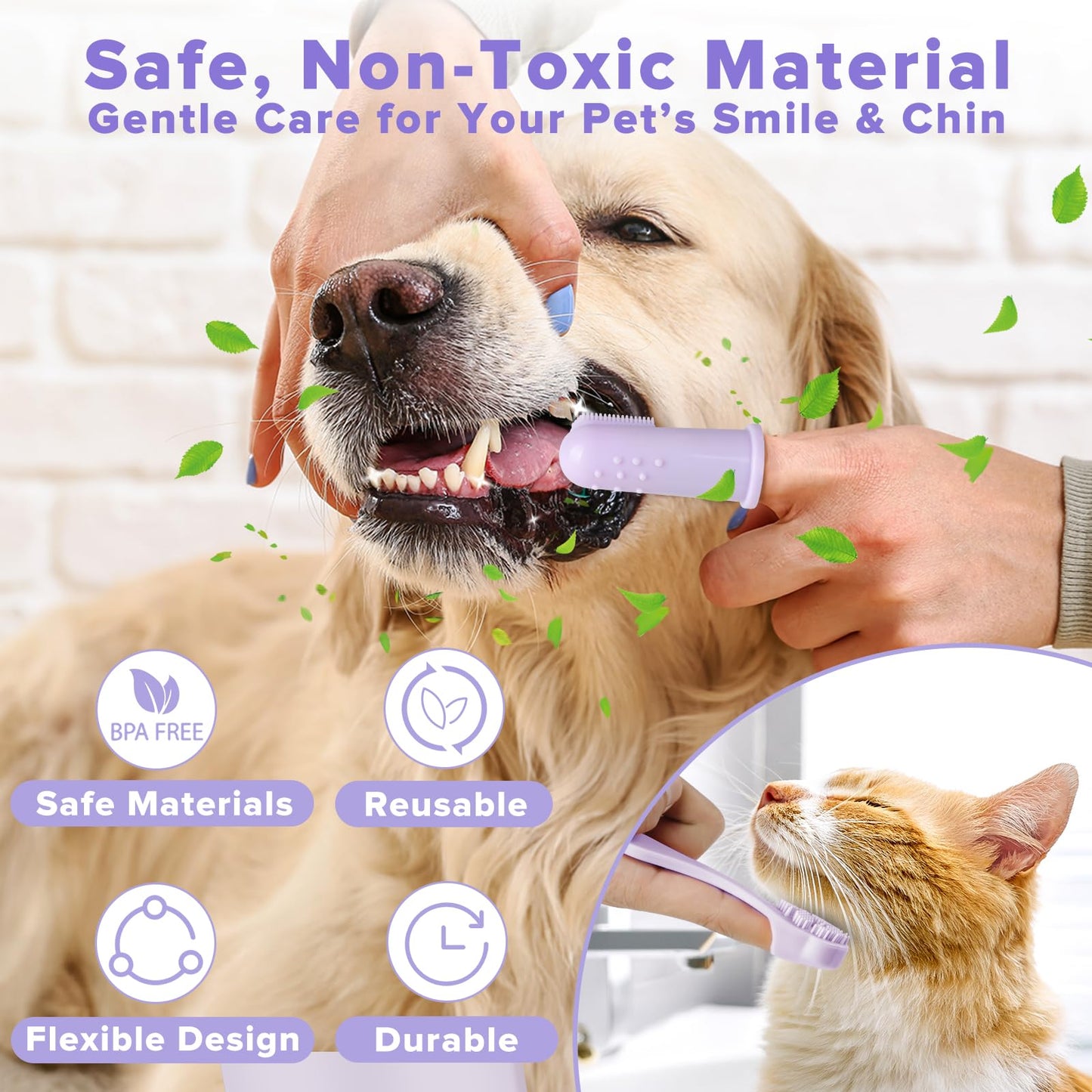 6PCS Grooming & Bath Supplies for Dogs, Cats | Dog Washing Gloves | Dog Bath Brush | Dog Shower Brush | Pet Grooming Gloves | Dog Grooming kit | Pet Supplies for Showerhead & Sprayer (Navy Blue)