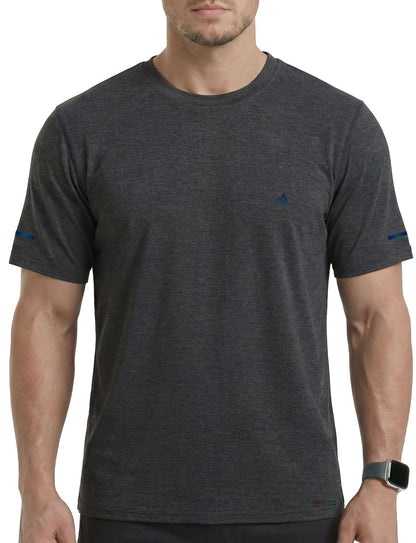 Cooling Bamboo Viscose T-Shirt for Men, Moisture Wicking Lightweight Quick Dry Workout Tee for Hot Weather