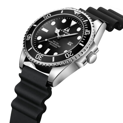 LN LENQIN Mens Watches Stainless Steel Waterproof Analog Quartz Watch for Men with Date Luminous Fashion Wristwatch