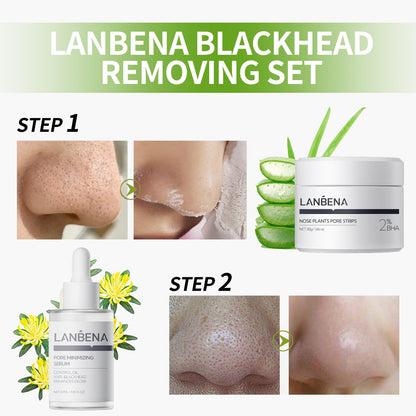 LANBENA 2.0 Nose Pore Strips, Blackhead Remover Mask with Salicylic Acid, Amazonian White Clay, Pore Cleanser Purifying Peel off Face Mask with 60 PCS Strips, Aloe Facial Mask(1.05 Ounce)