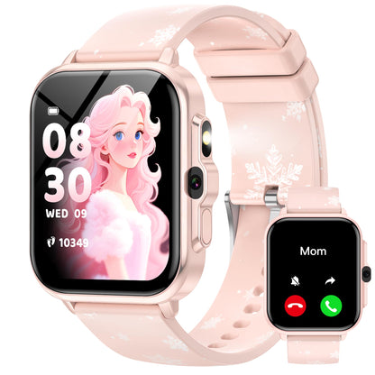 Smart Watch for Kids Boys Age 5-12, Ai Functions Games HD Touch Screen Watches with Video Camera Music Player Pedometer Heart Rate Sleep Tracker Christmas Birthday Gifts for Boys (Camouflage, 1.85")