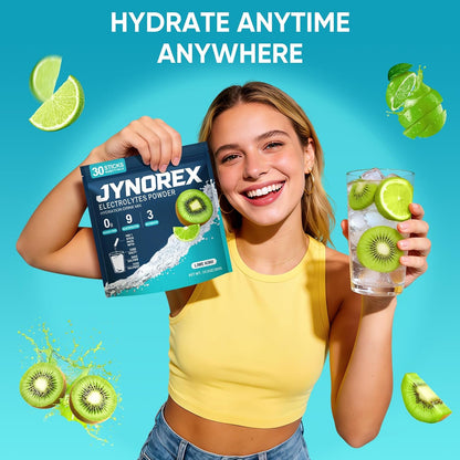Electrolytes Powder Packets Sugar Free, 30 Sticks High Sodium Hydration Packets, Electrolyte Drink Mix with Lemon Lime Watermelon Peach Berry Kiwi Tropical Punch Lychee Cranberry, 10.5OZ