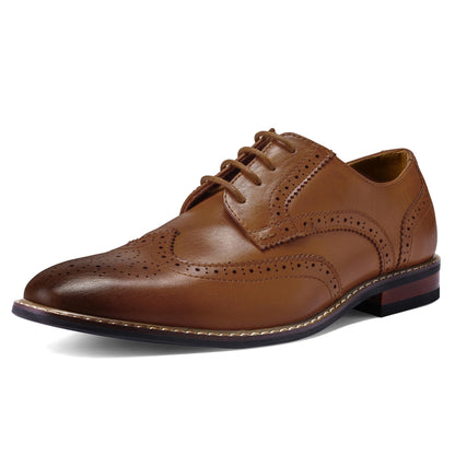 Mens Dress Shoes Wingtip Formal Oxford Shoes for Business Wedding