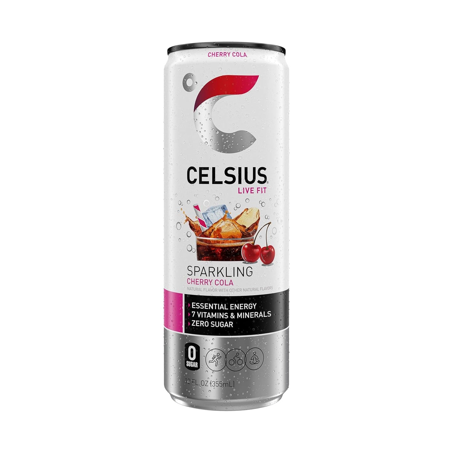 CELSIUS Sparkling Orange, Sugar Free Energy Drink, 12 Fl Oz (Pack of 12)