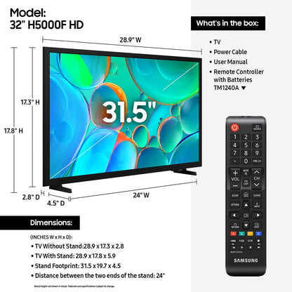 SAMSUNG 40-Inch Class Full HD F6000 Smart TV (2025 Model) HDR, Object Tracking Sound Lite, Knox Security, One UI Tizen, Smart TV