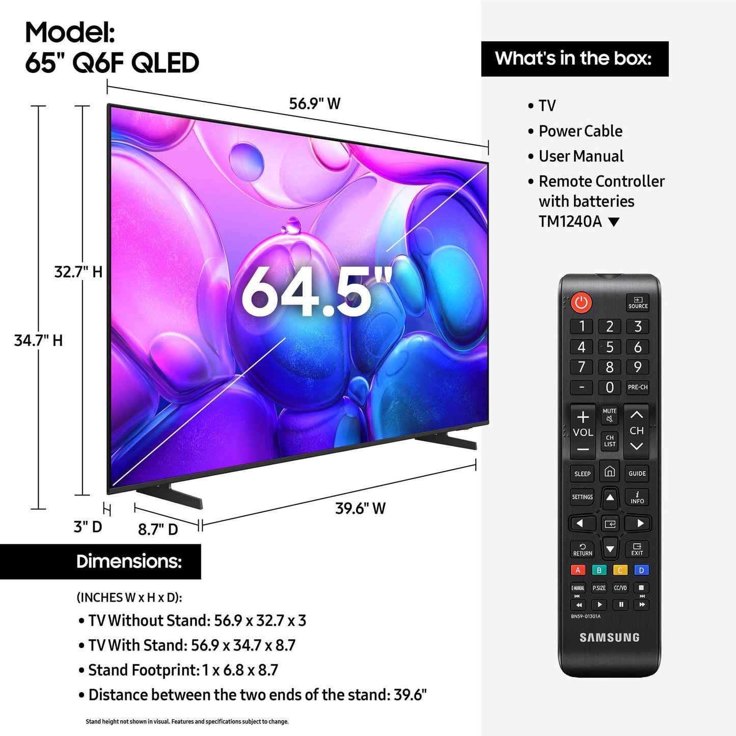 Samsung 43-Inch Class QLED Q7F Series Samsung Vision AI Smart TV (2025 Model, 43Q7F) Quantum HDR, Object Tracking Sound Lite, Q4 AI Gen1 Processor, 4K upscaling, Gaming Hub, Alexa Built-in