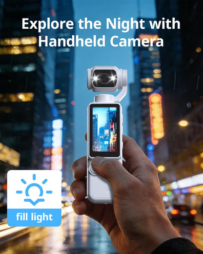 Vlogging Camera, Mini Camcorder, Portable Handheld Video Camera | Mini camcorder with 180° rotating lens, 7-hour battery, 32GB card, one-button recording for travel and daily moments